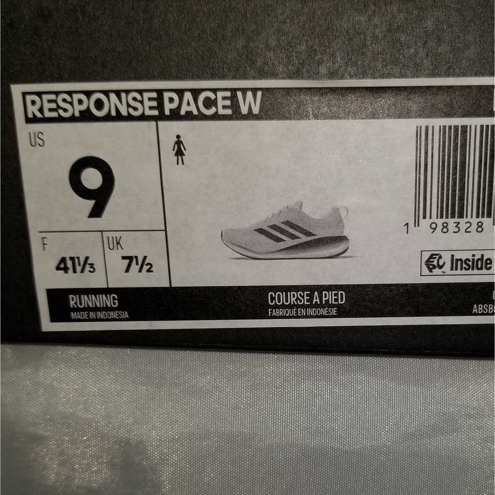 Adidas Response Pace W Women Size 9 White Excellent Cloudfoam Running Shoes - Picture 8 of 8